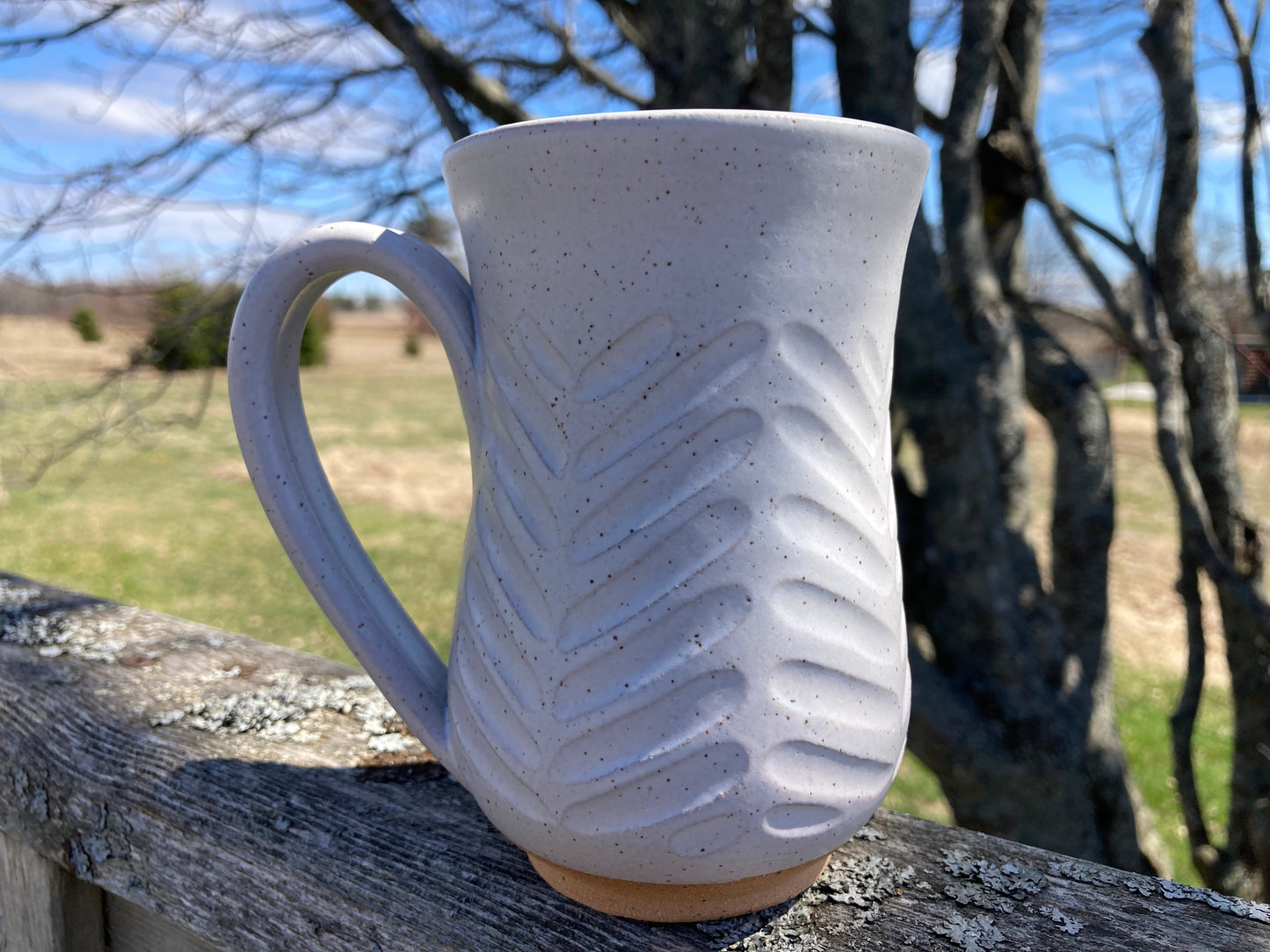 Carved Mug /monstera