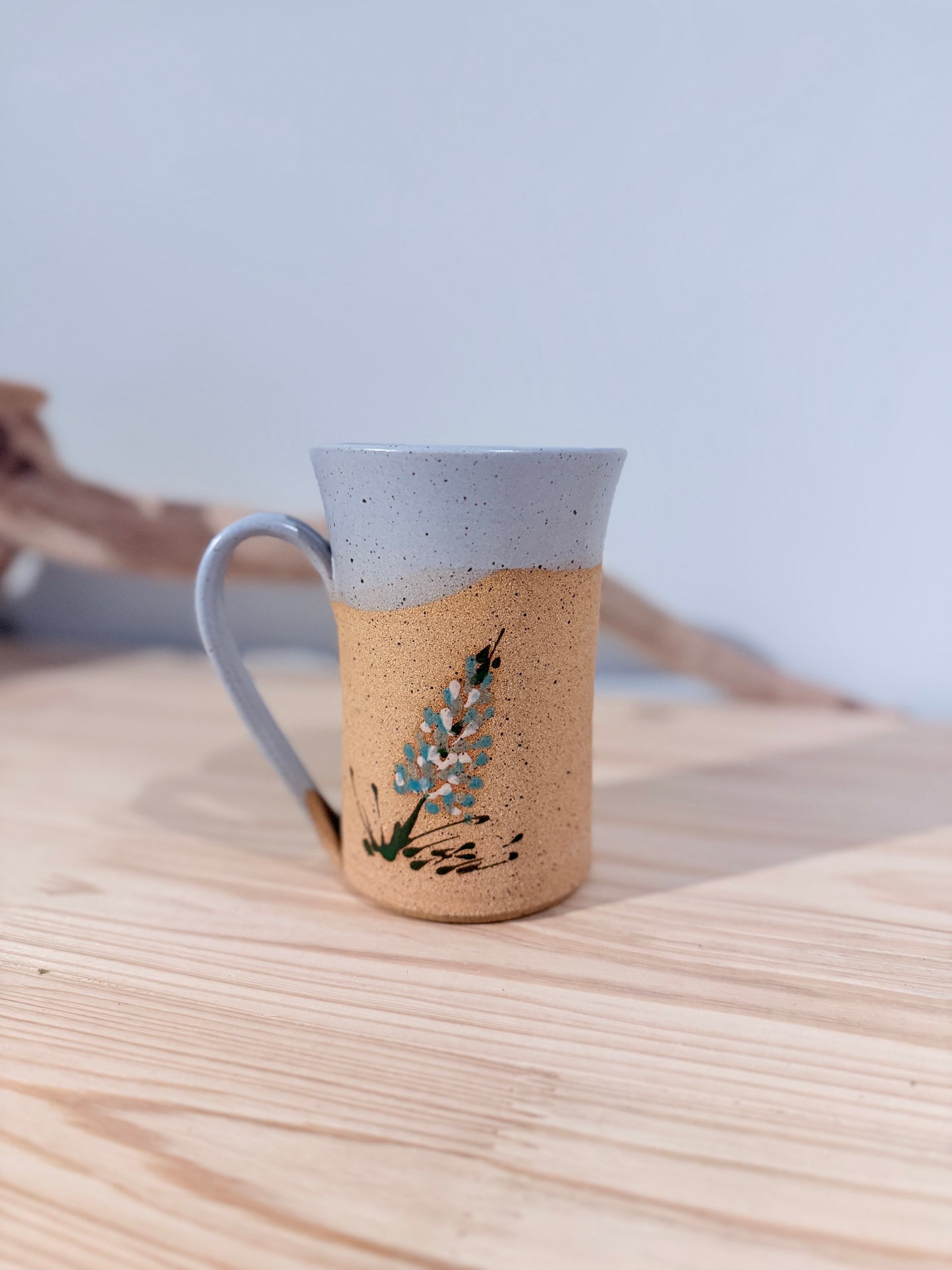 PEI Lupin mug/ Light blue/ Stoneware