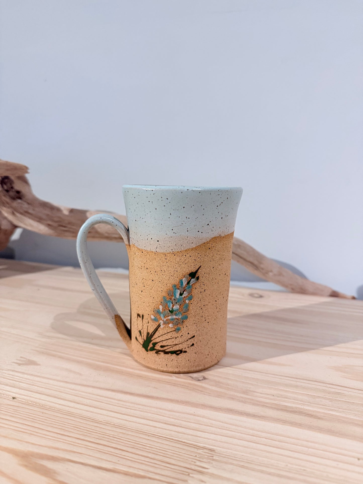 PEI Lupin mug/ Light green/ Stoneware