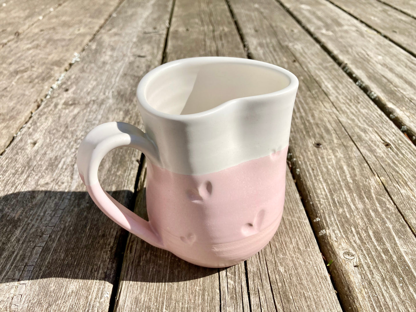 Heart Mug Pink (Right-handed)