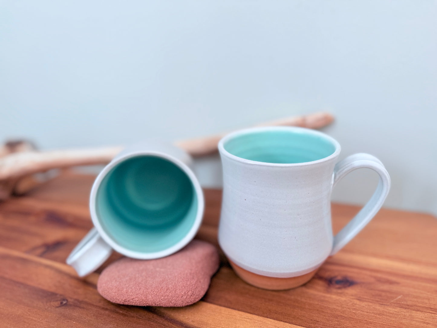 Arc Mug White/Aqua