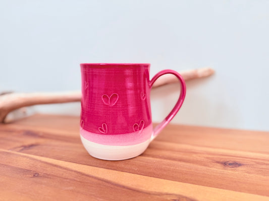 Heart Mug Red/white (Right-handed)