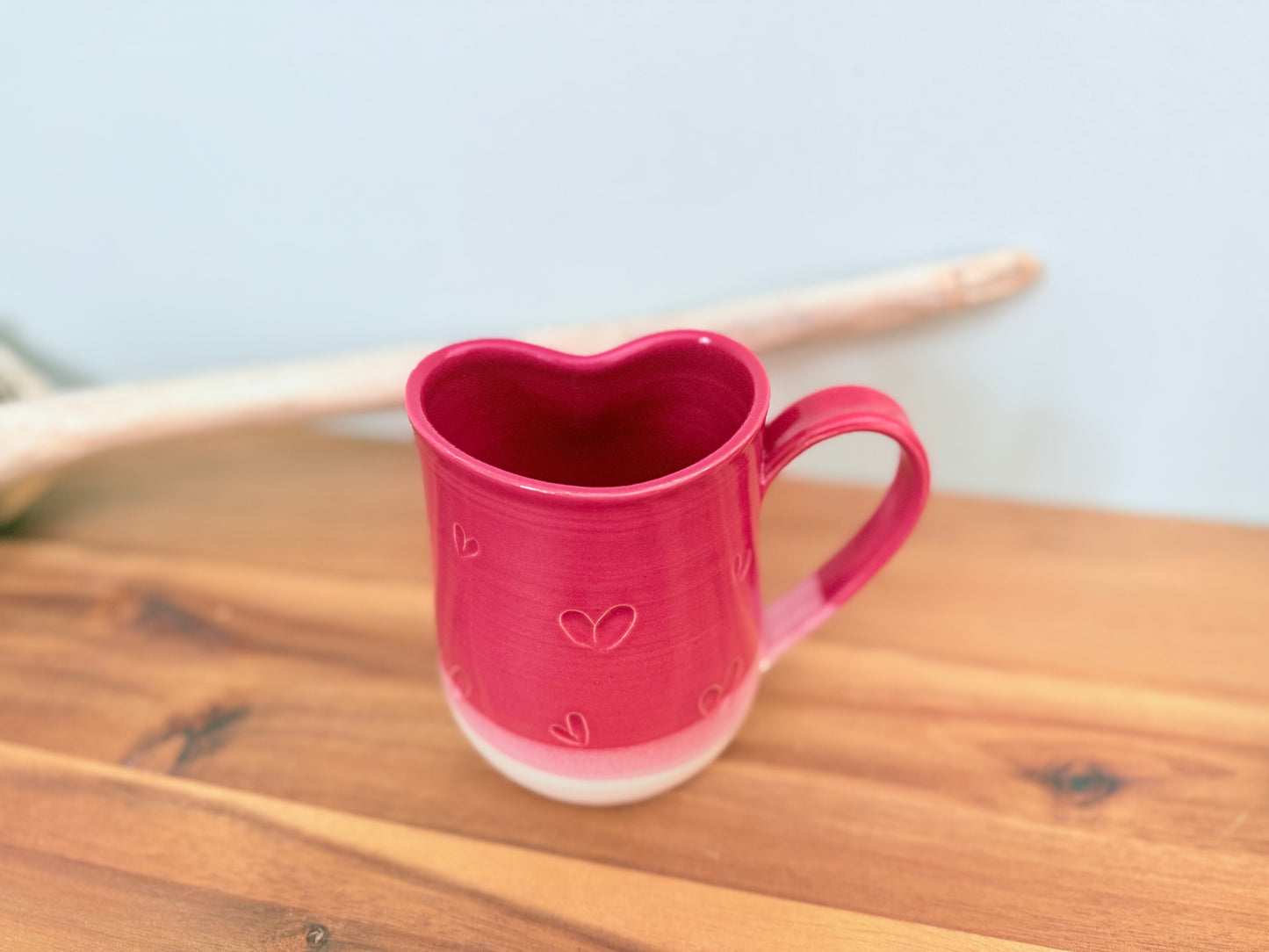 Heart Mug Red/white (Right-handed)