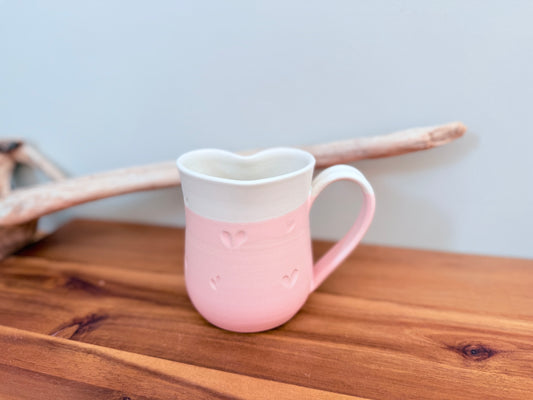 Heart Mug Pink (Right-handed)