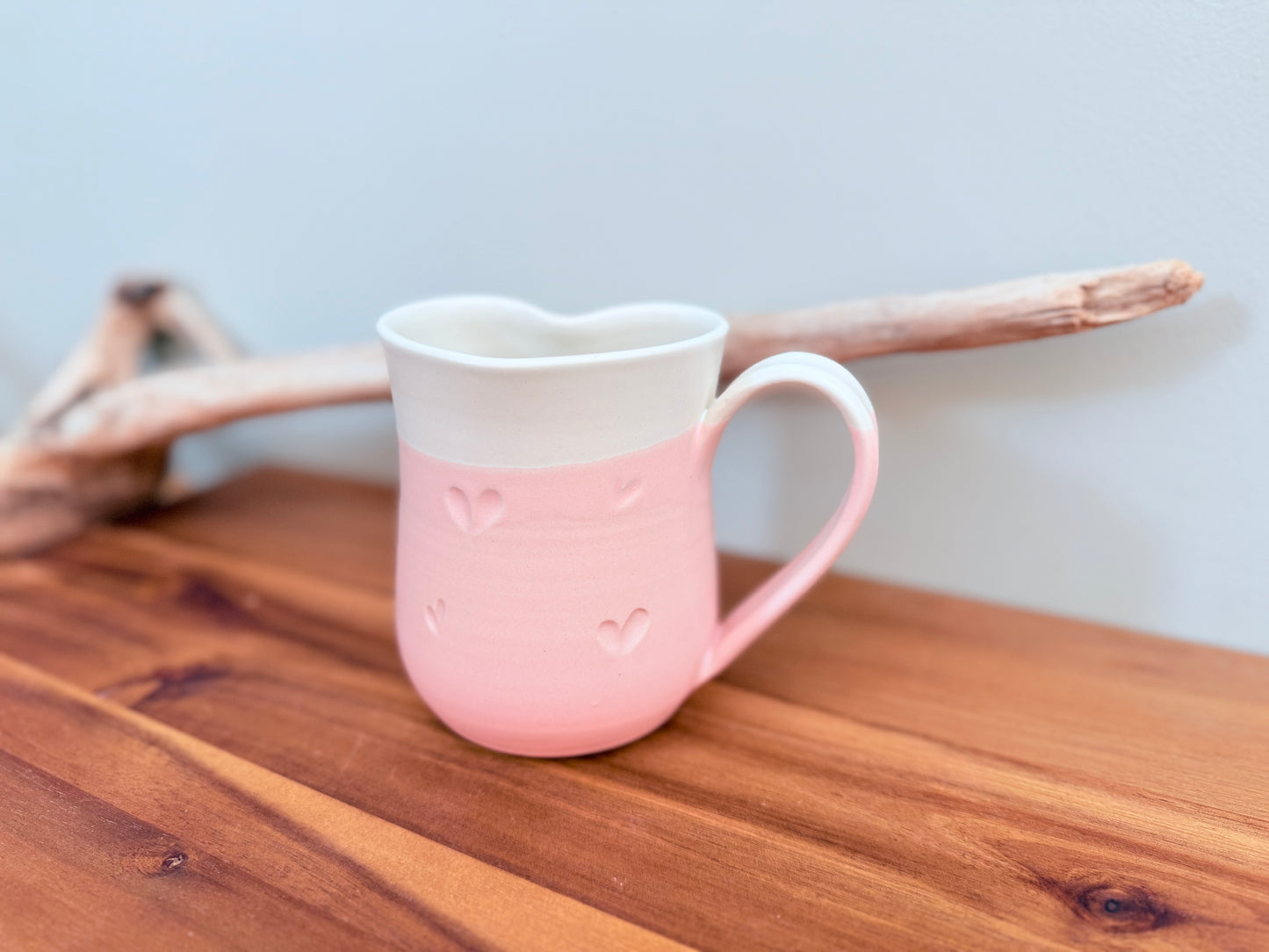 Heart Mug Pink (Right-handed)