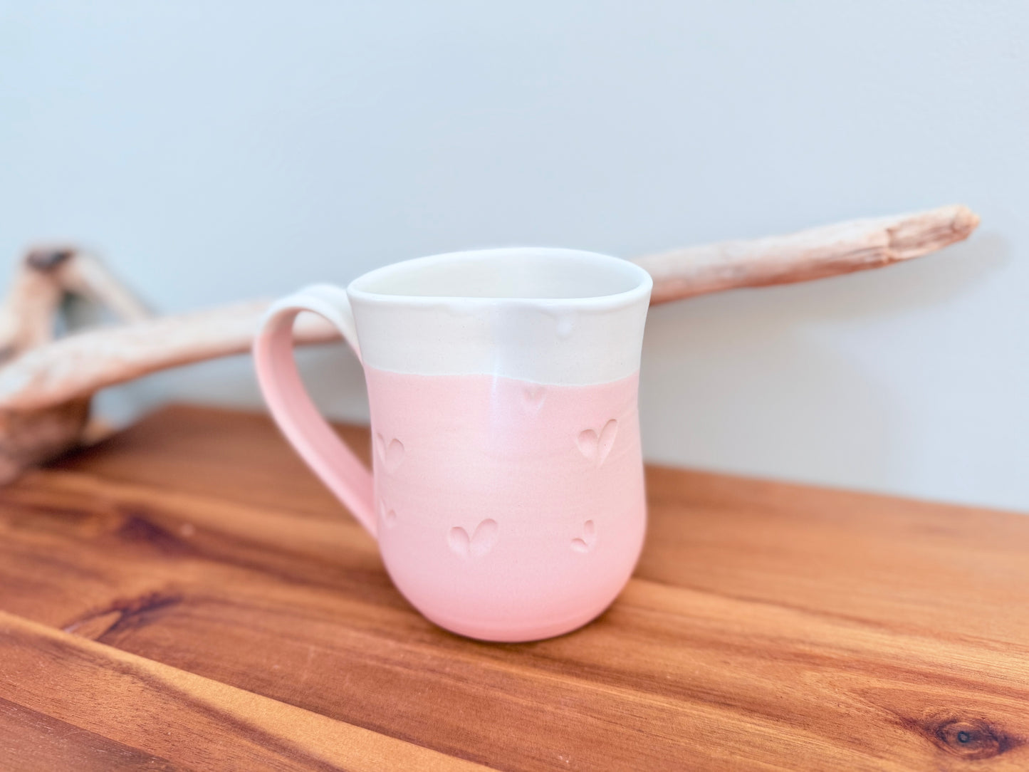 Heart Mug Pink (Right-handed)