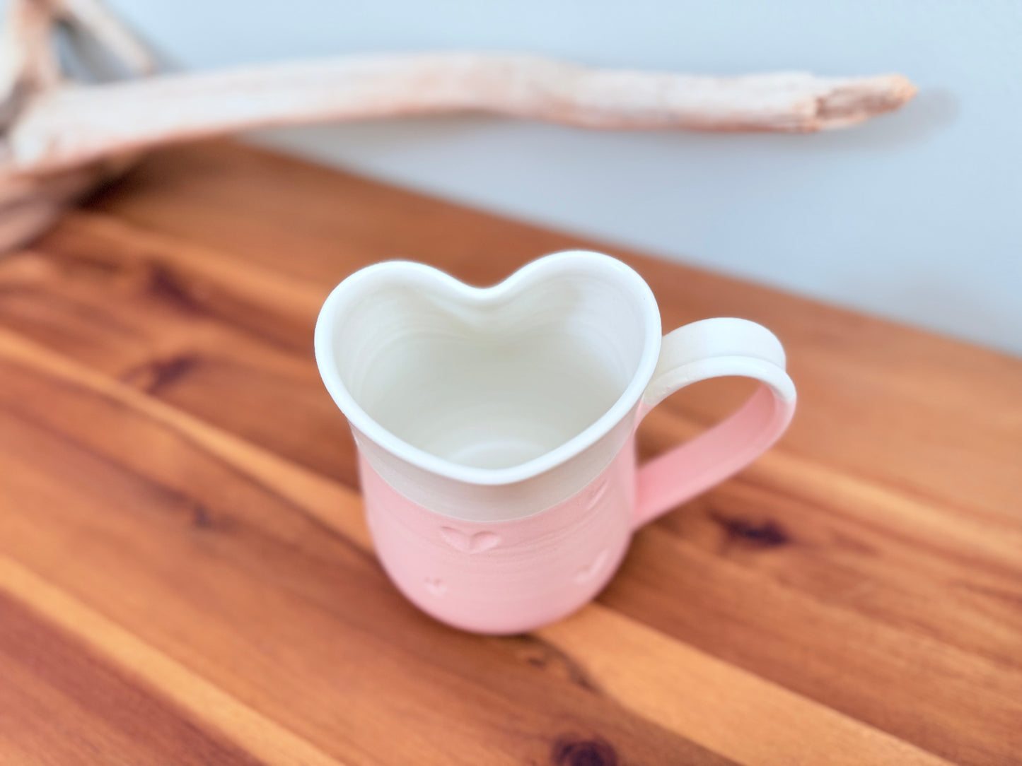 Heart Mug Pink (Right-handed)